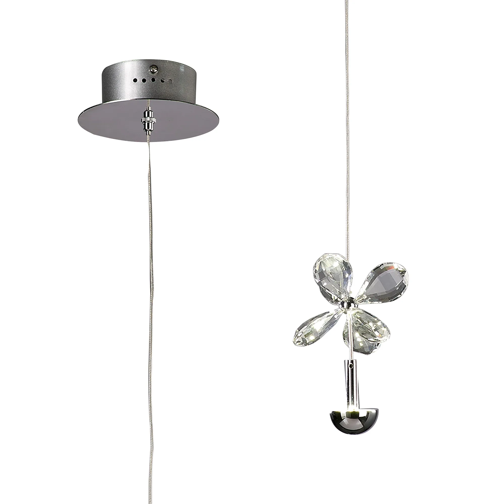 IL31140  Aviva Crystal 2W LED Pendant